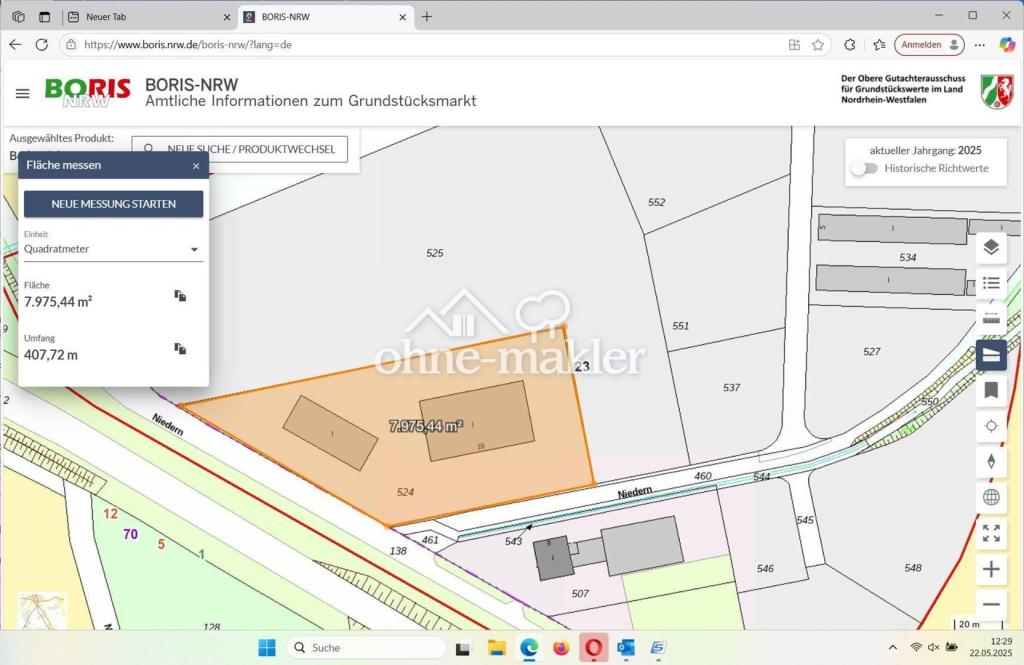 Lageplan Grundstück neben MIH