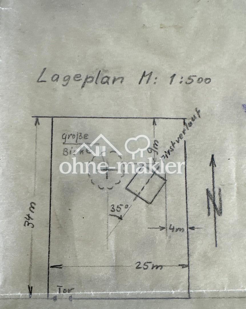 Alter Plan von 1975
