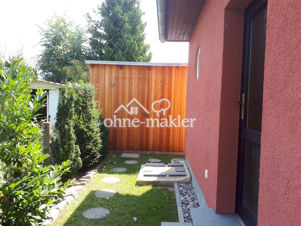 Blick aus Holzhaus