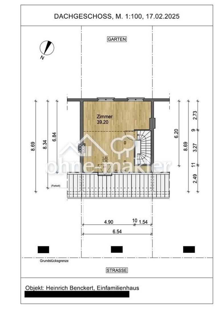 Grundriss Dachgeschoss