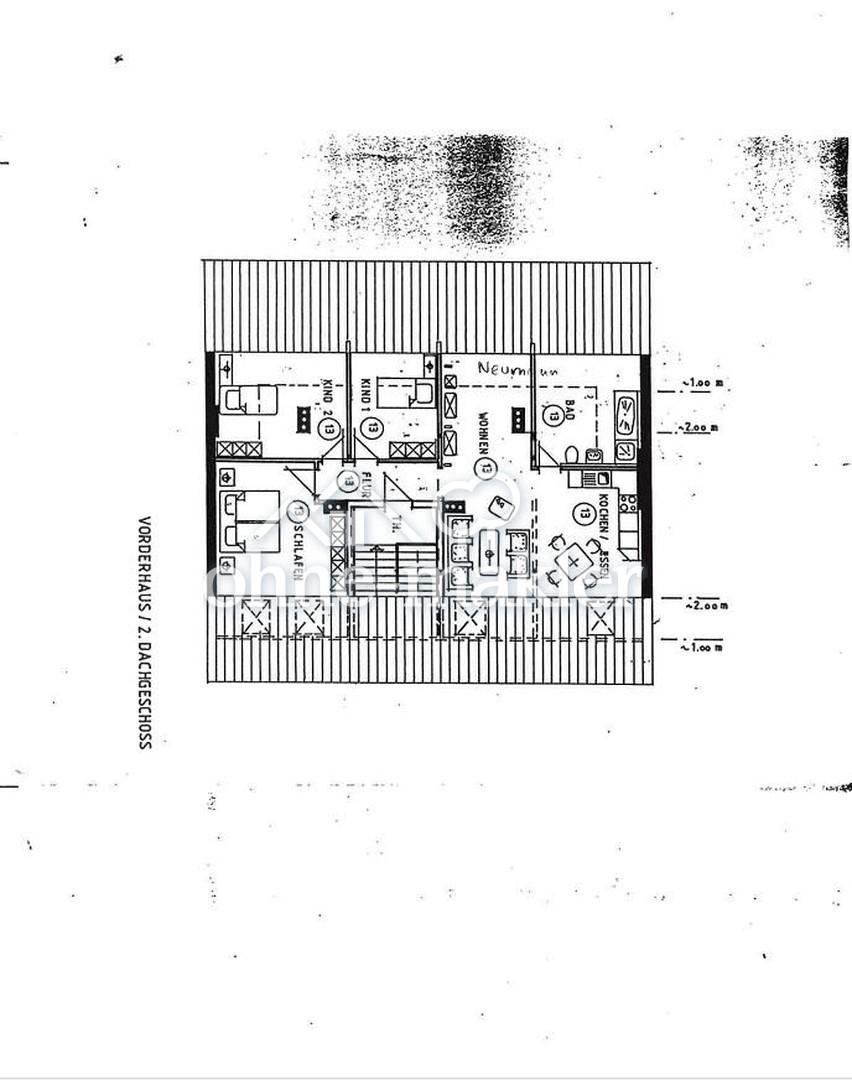 4-Raum DG-Appartment, offene EB-Küche & Panoramaterrasse - Foto 5