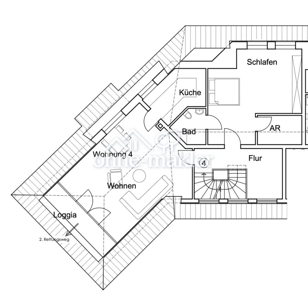 Wohnung im OG