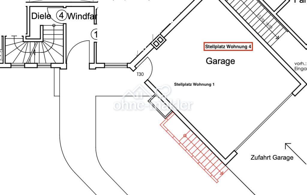 Eingang EG, Garagenstellplatz