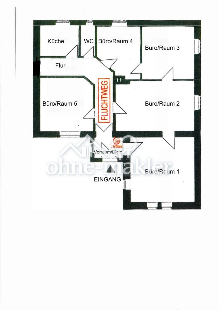 Grundriss Büroräume