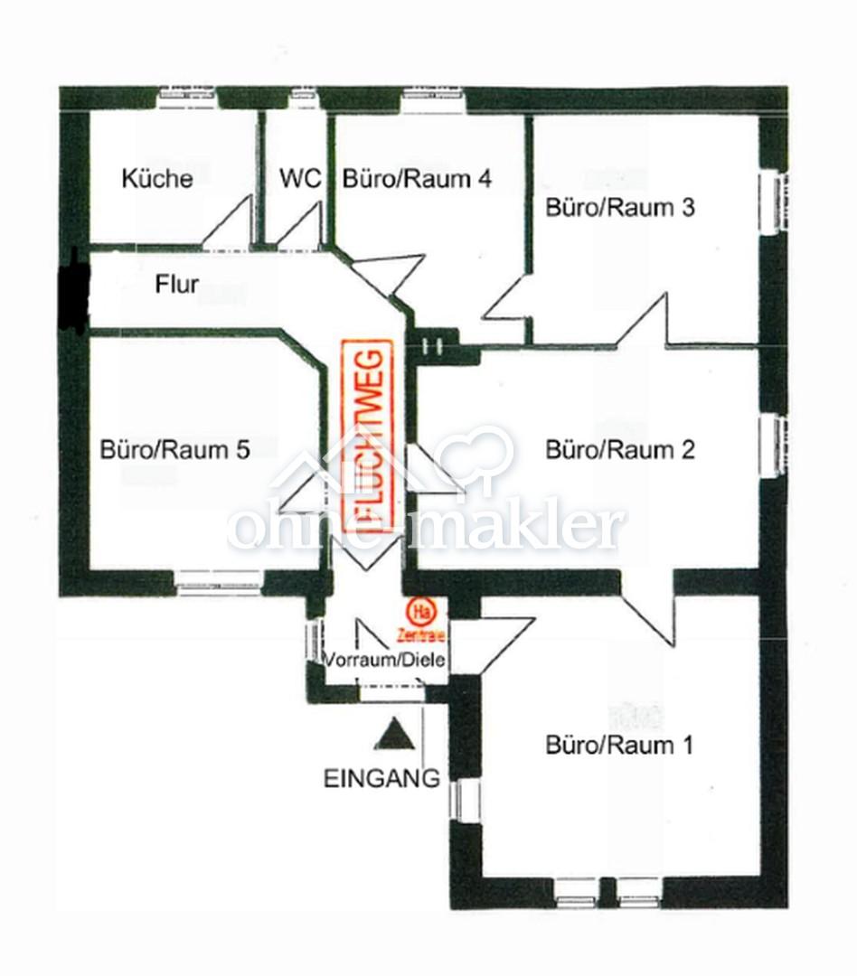 Grundriss Büro