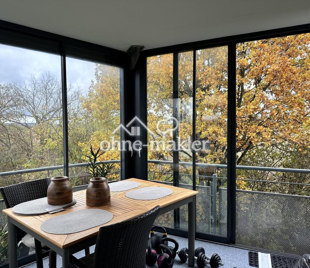 Balkon im Herbst