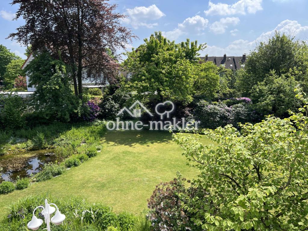 Gartenblick vom Balkon