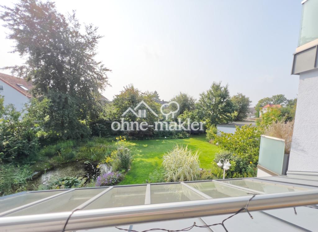 Gartenblick vom Balkon
