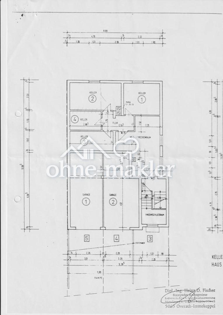 Grundriss Kellerräume