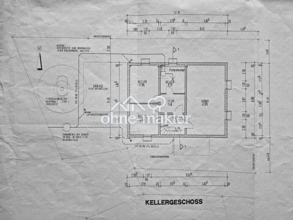 Grundriss Keller
