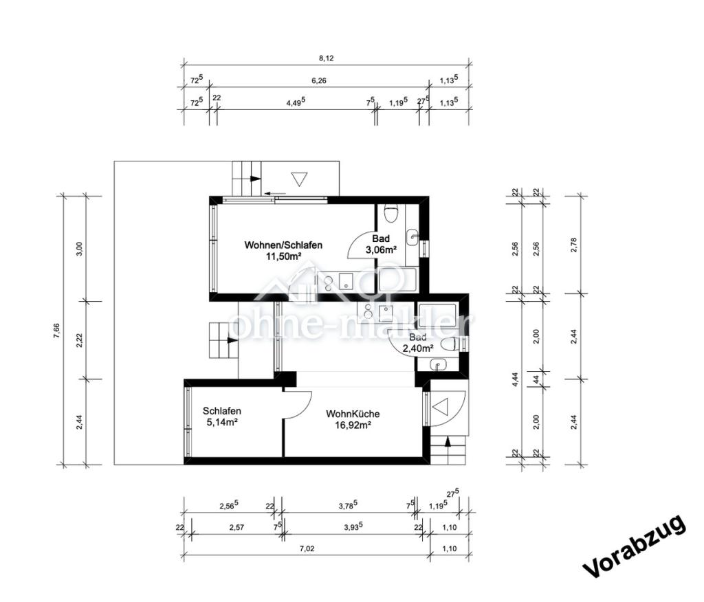 Grundriss Haus 1 + 3