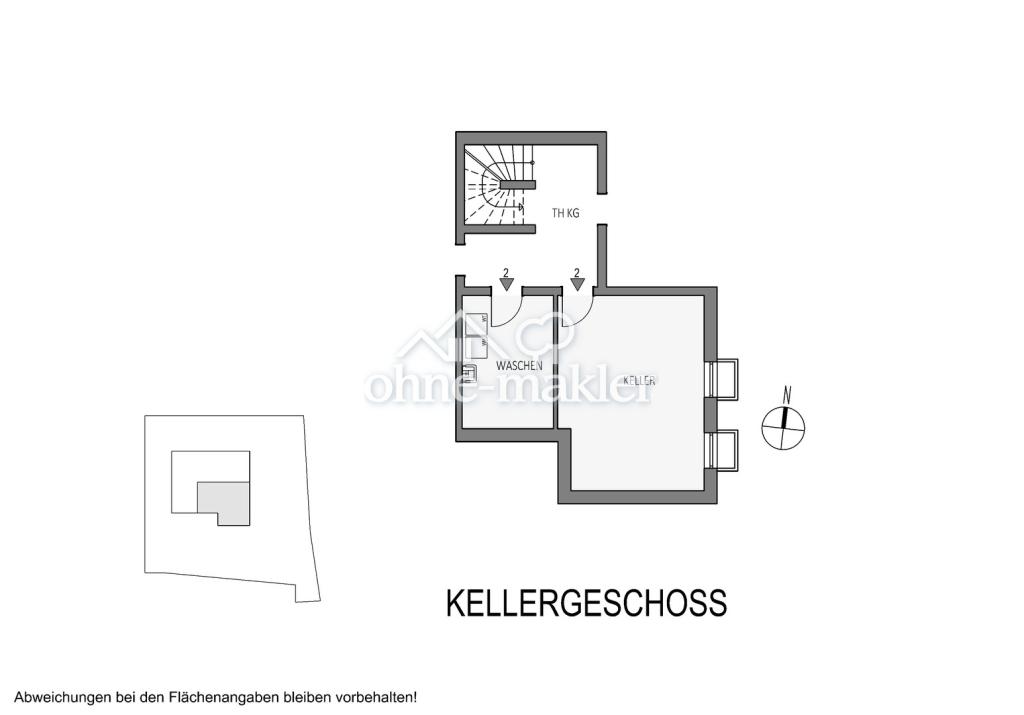 Grundriss WE2 - Kellergeschoss