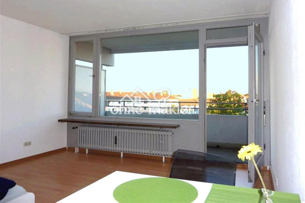 Blick zum Balkon