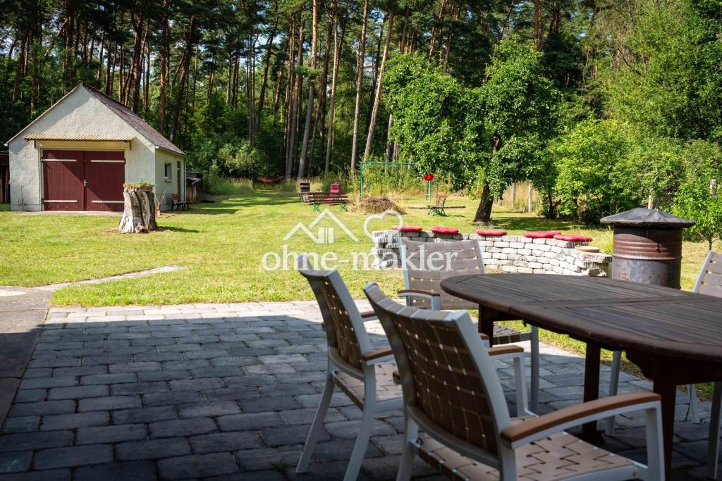 Blick zur Garage
