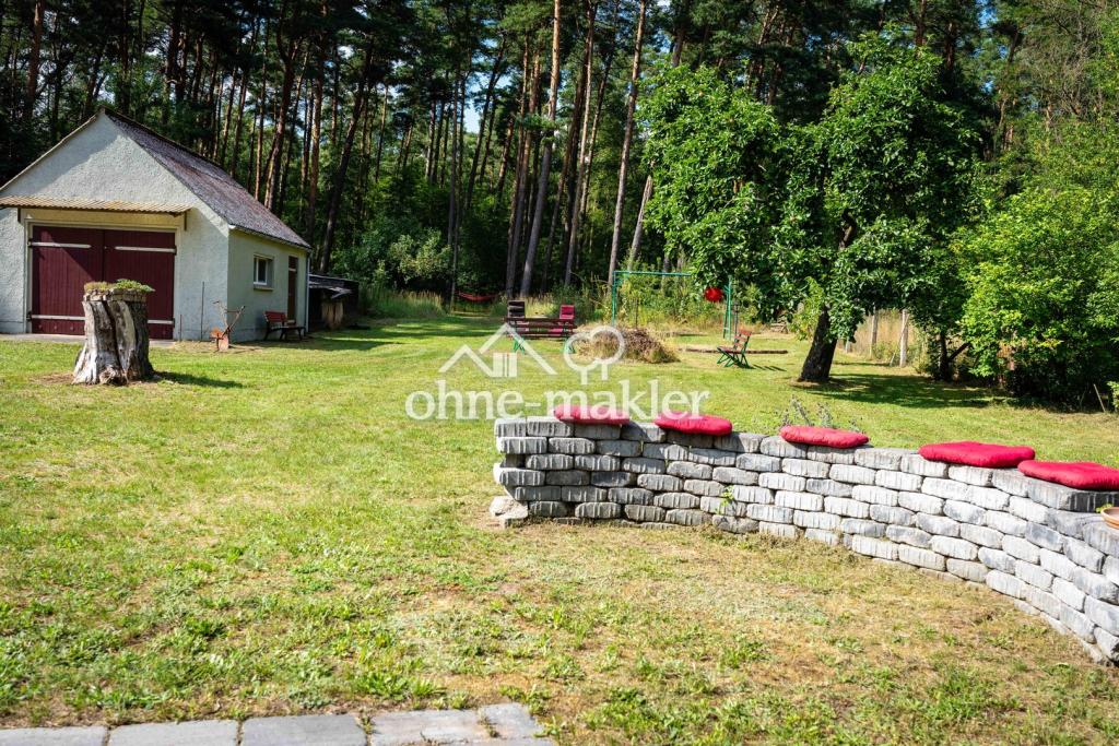 Blick zur Garage