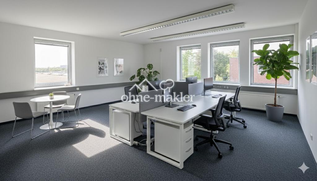 Büroraum mit 4 Plätze