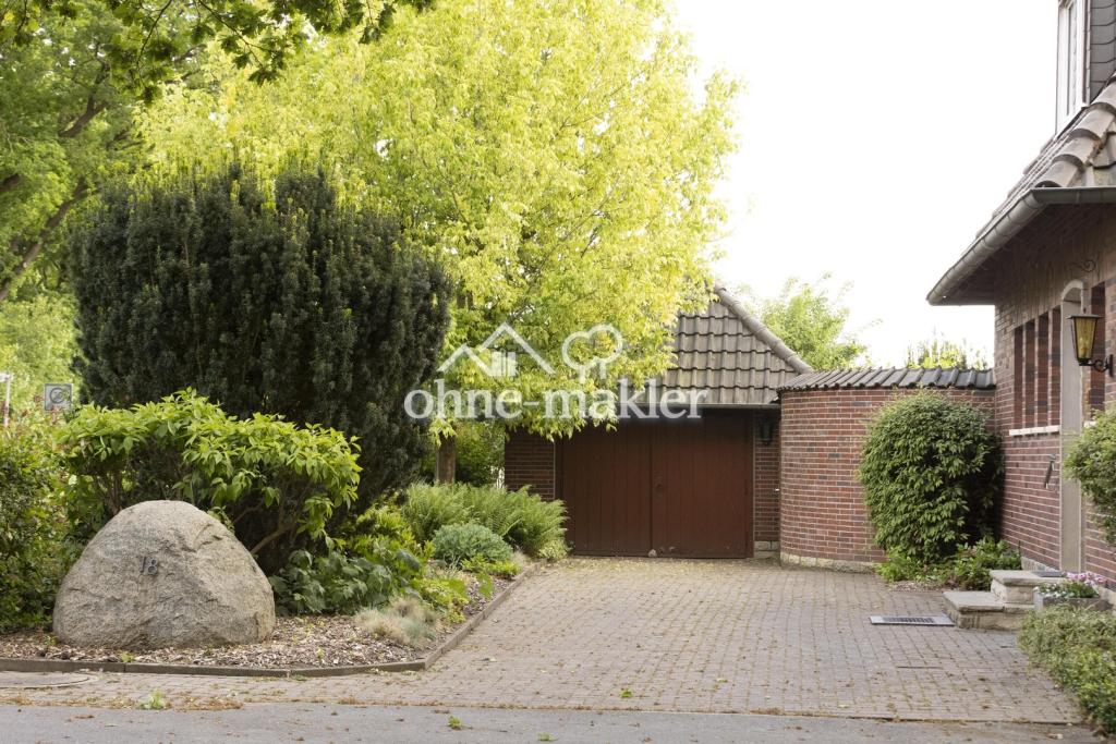 Ansicht auf die Garage