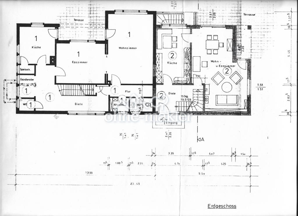 Grundriss Erdgeschoß