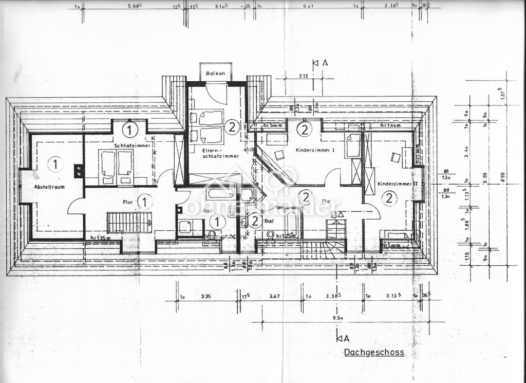 Grundriss Dachgeschoß