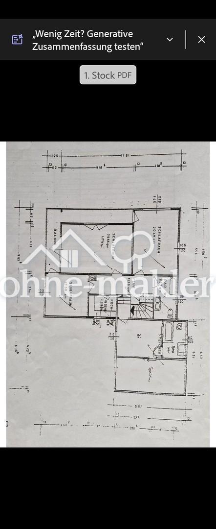 Grundriss 1. Stock