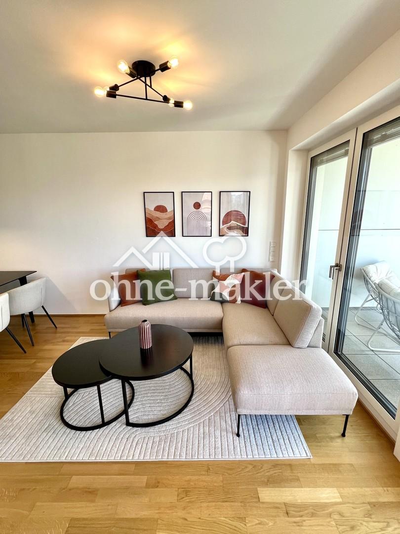 Möblierte 2-Zimmer-Wohnung in erster Reihe zum Main - Photo 1