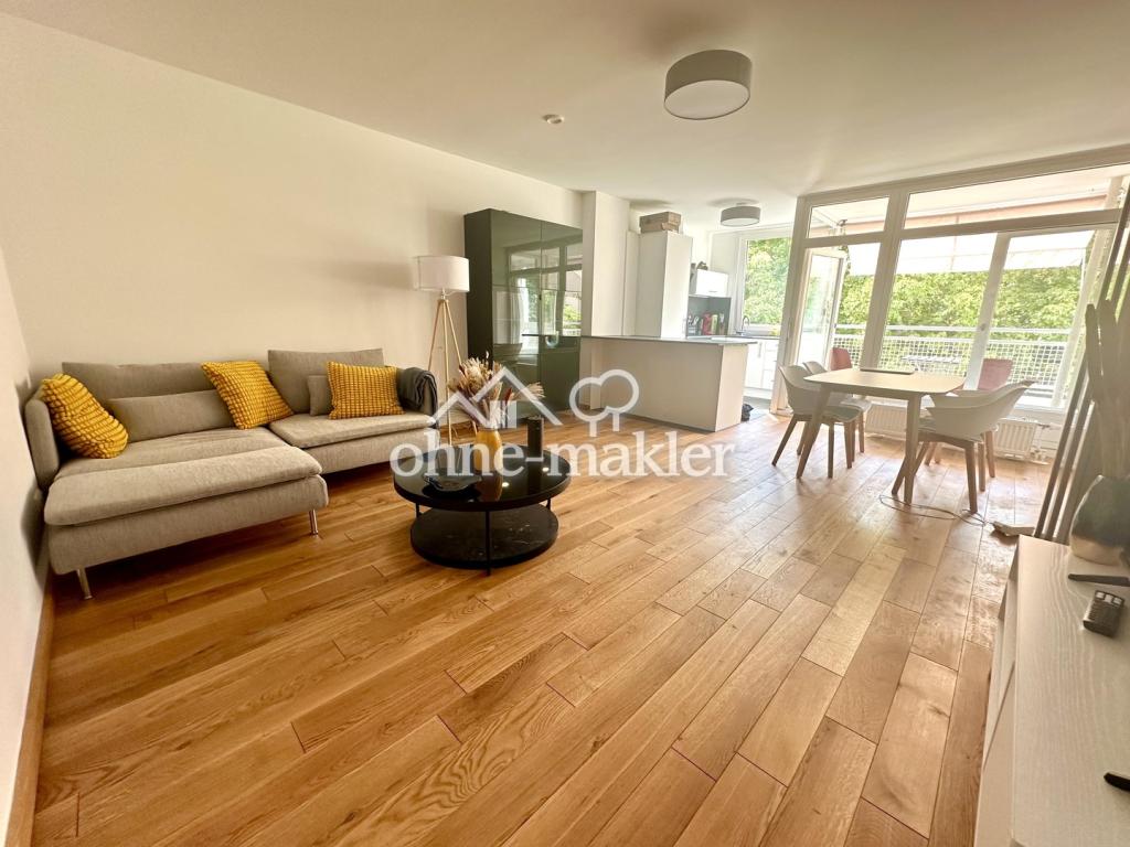 Zentrale & kernsanierte 3-Zimmer-Wohnung mit Loggia und Blick ins Grüne (befristet) - Foto 3