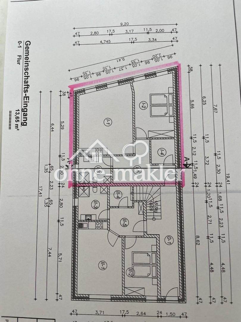 Grundriss Wohnung 1
