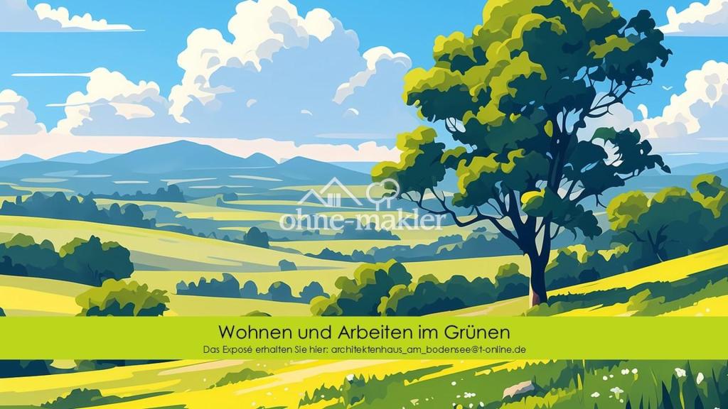 Wohnen und arbeiten im Grünen