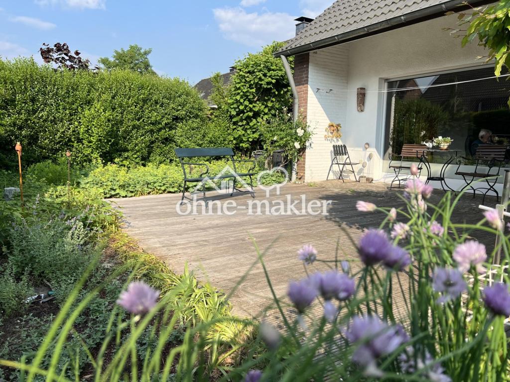 Der Blick auf die Terrasse