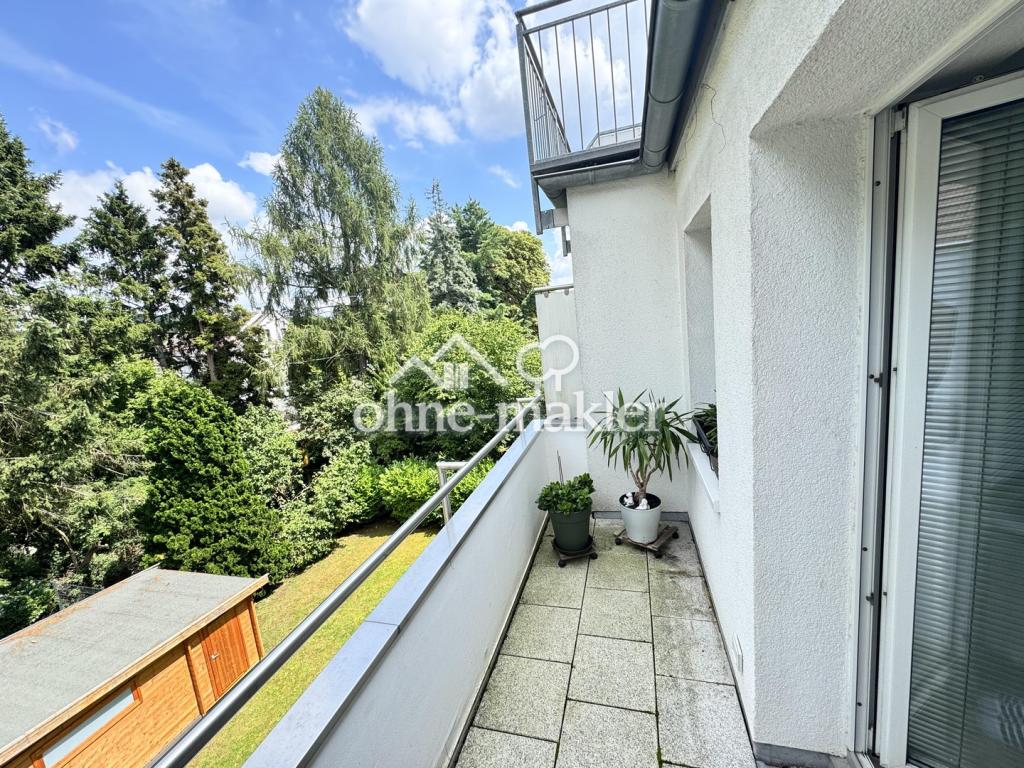 Balkon Gartenseite