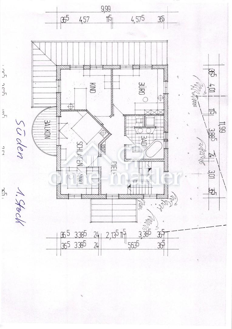 Grundriss 1.St