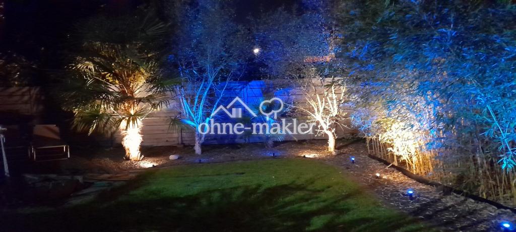 Garten Ambiente abends