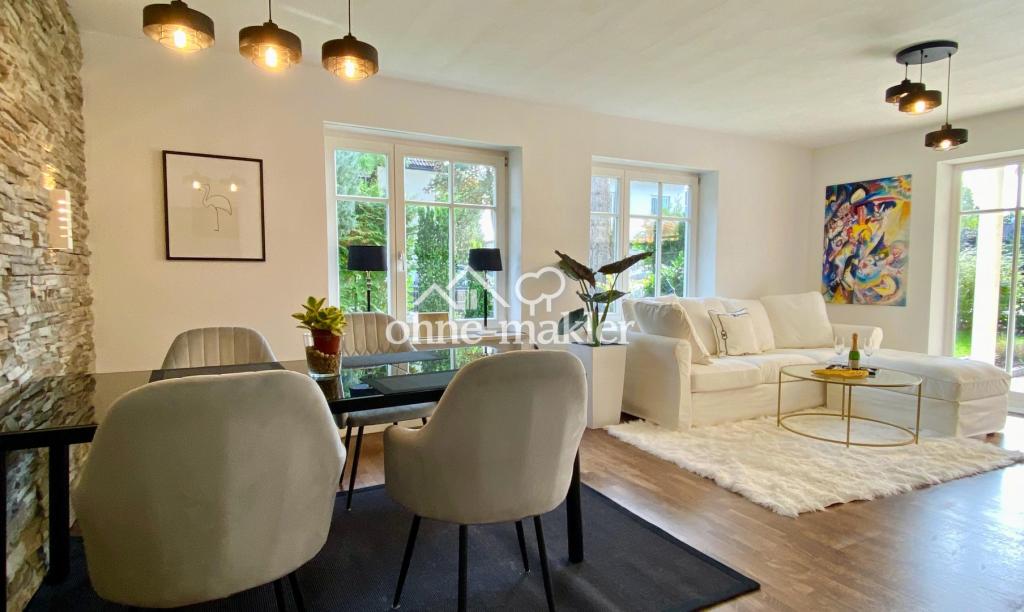 Top Möbliert / Fully furnished: Elegante 3-Zi-Gartenwohung, WLAN, Home Office, TG-Stellplatz - Foto 2