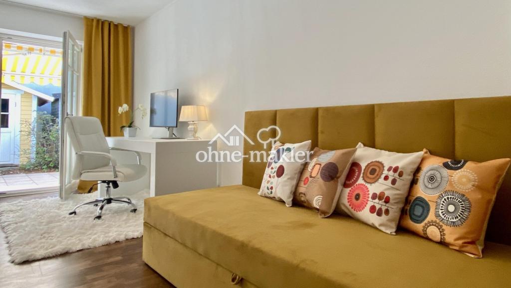 Top Möbliert / Fully furnished: Elegante 3-Zi-Gartenwohung, WLAN, Home Office, TG-Stellplatz - Foto 3