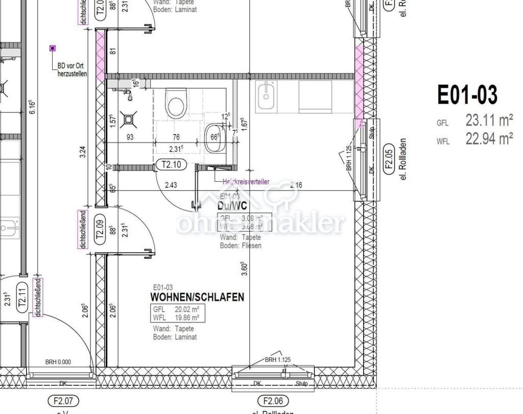 Grundriss Wohnung