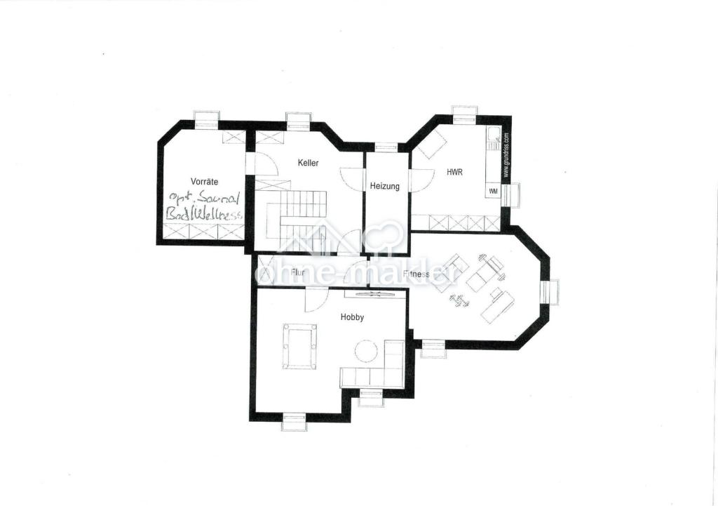 Grundriss KG Hauptteil