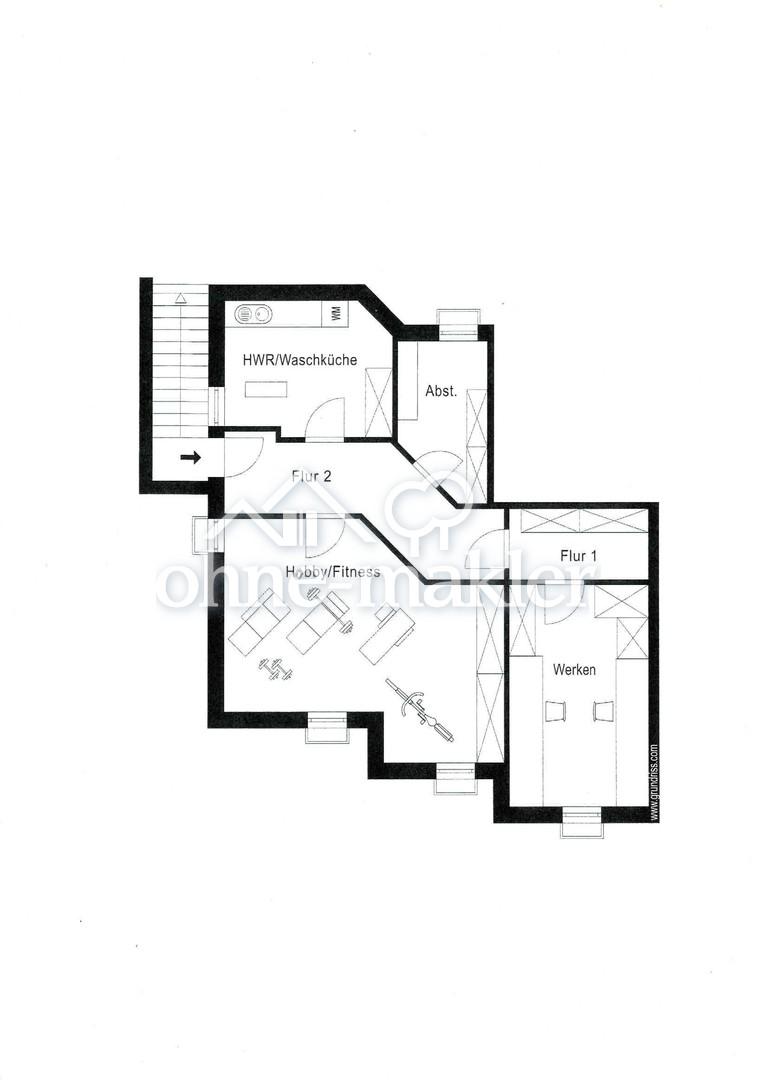 Grundriss KG Einliegerwohnung