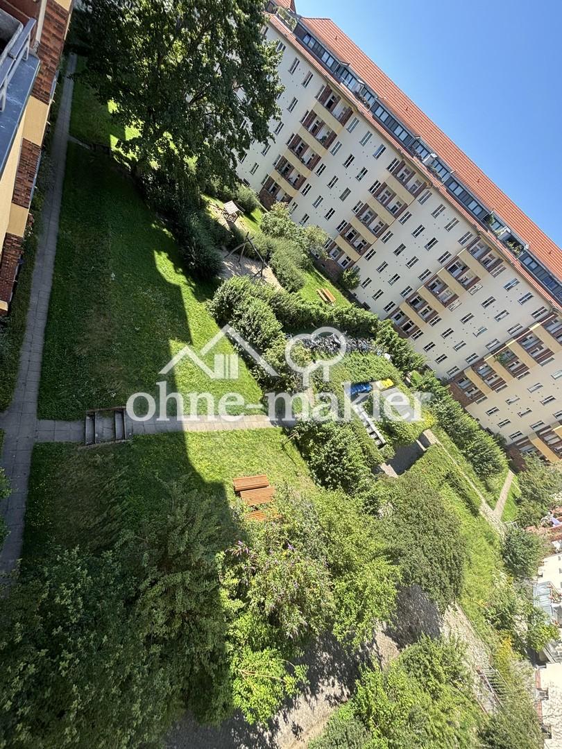 Blick vom Balkon