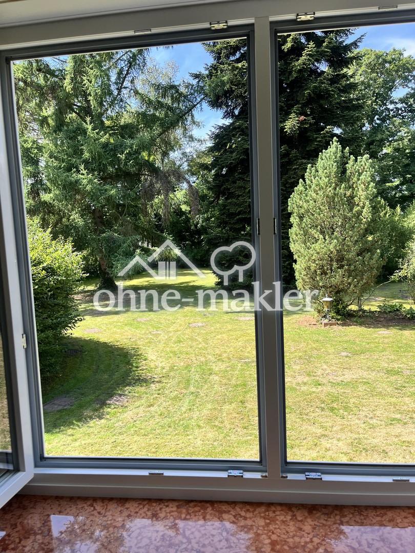 Gartenblick aus Wintergarten