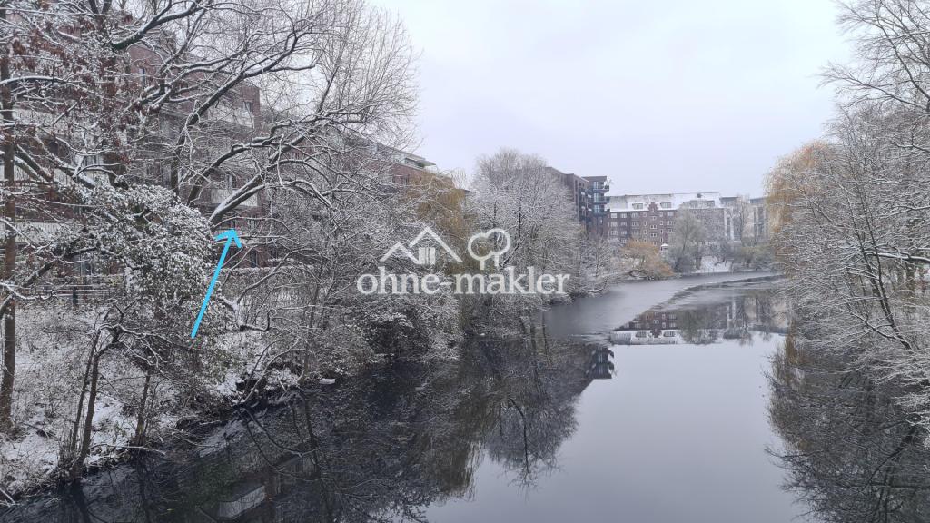 Blick von der Fußgängerbrücke