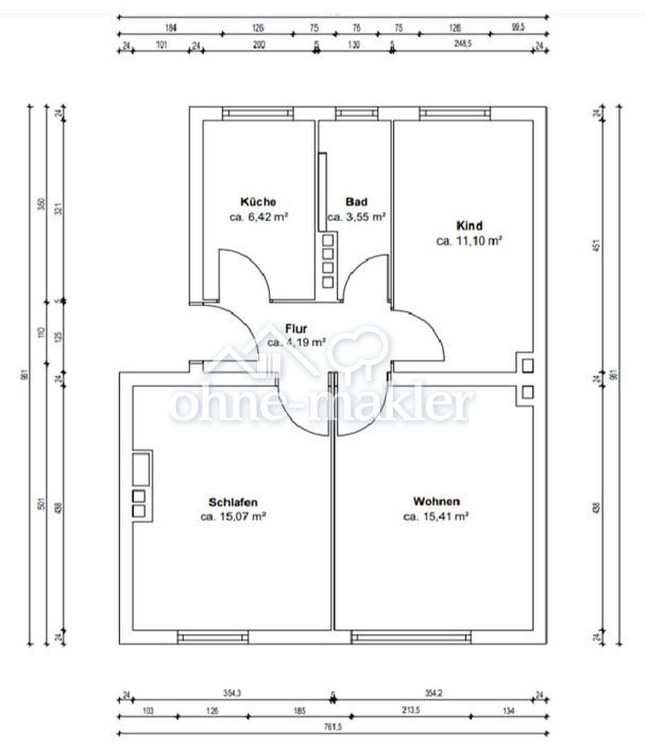 Grundriss Whg 29 Haus 1a