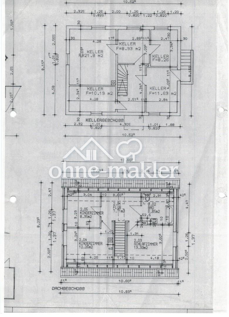 Grundriss KG und DG