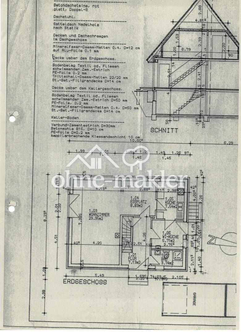 Grundriss EG und Schnitt