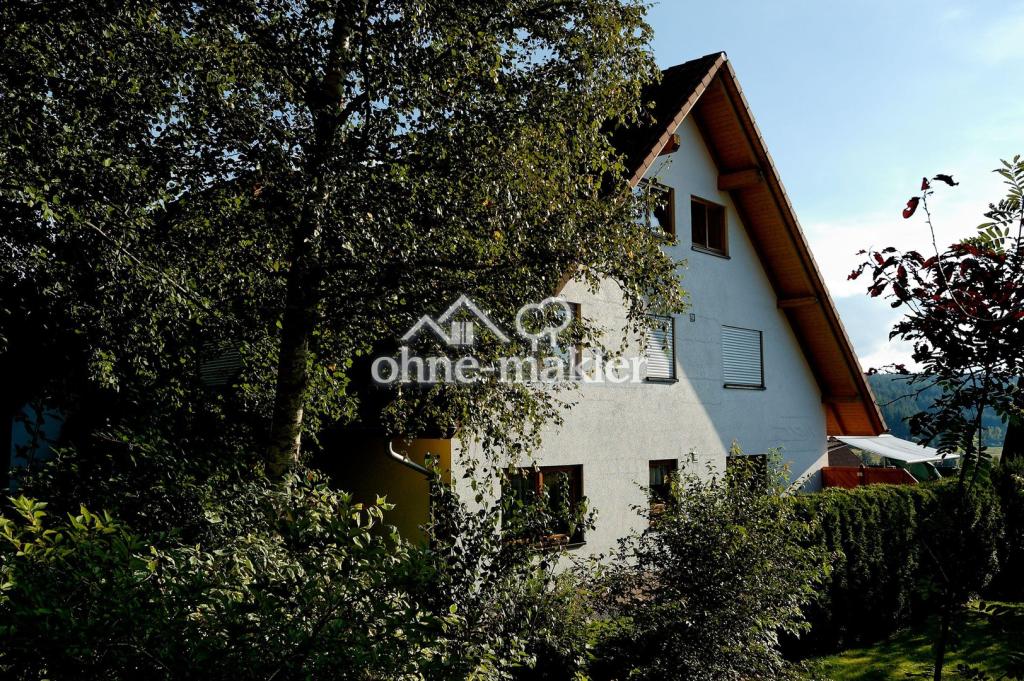 Giebelansicht vom Waldrand