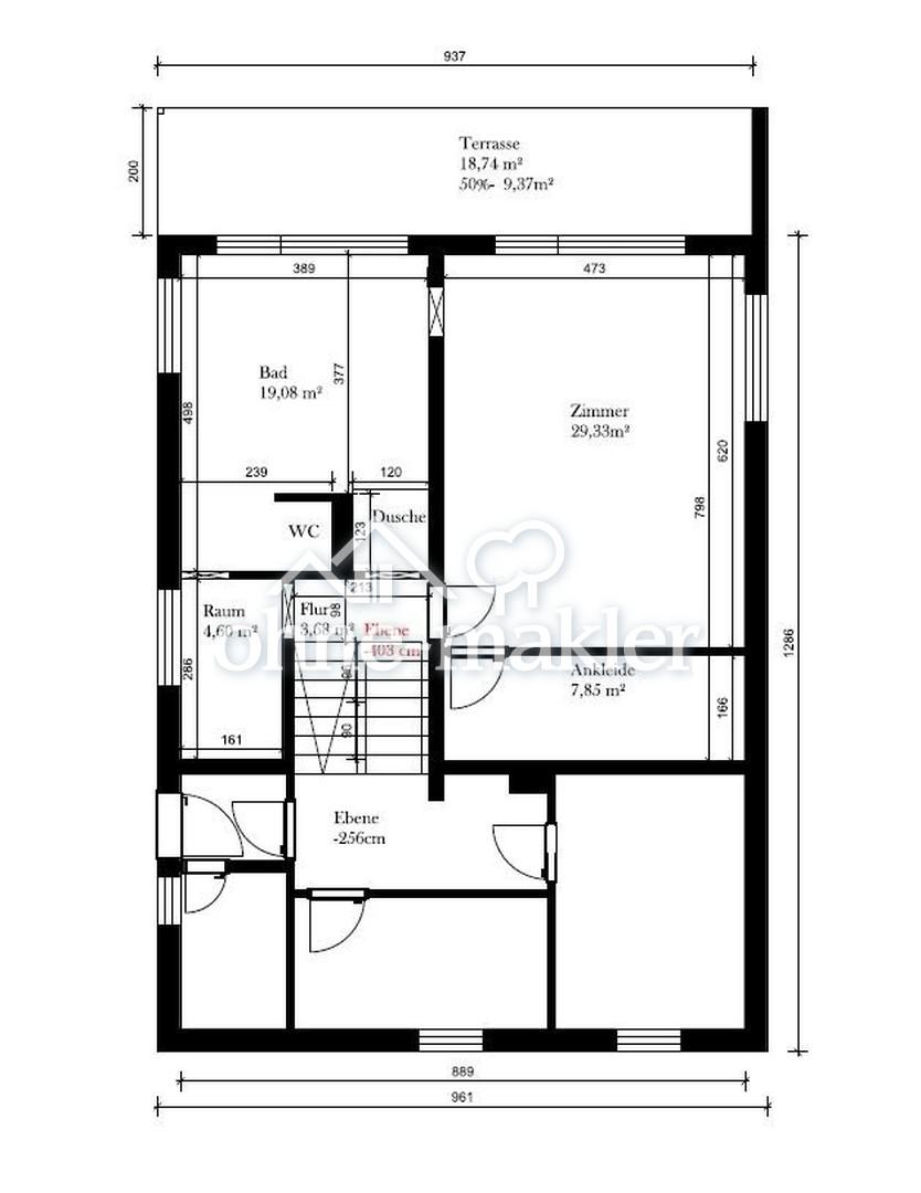 Unterste Ebene Mastersuite