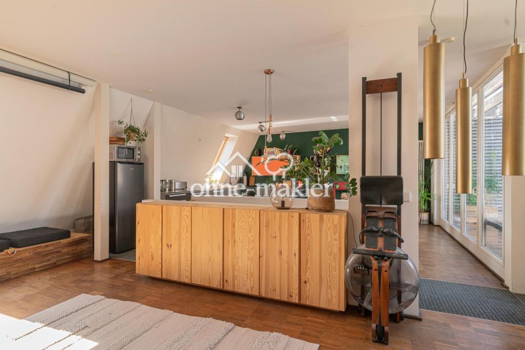 Wohnzimmer Blick in Küche