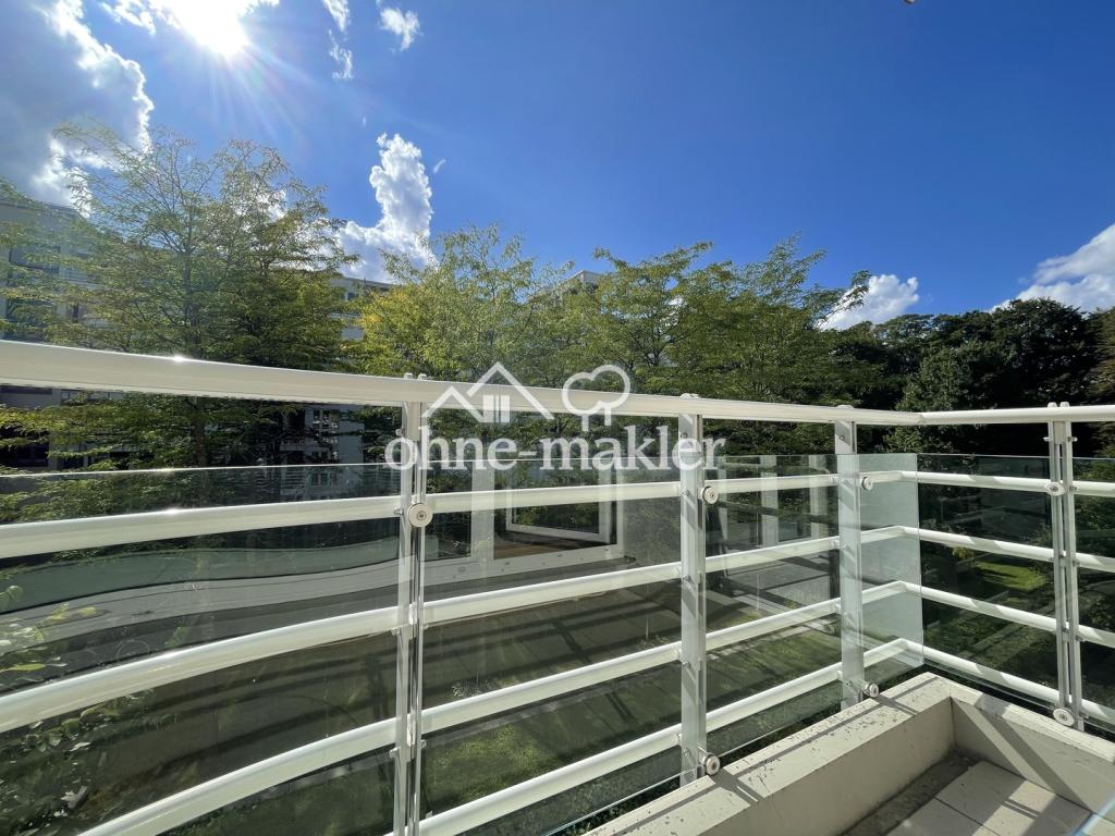 Blick vom Balkon