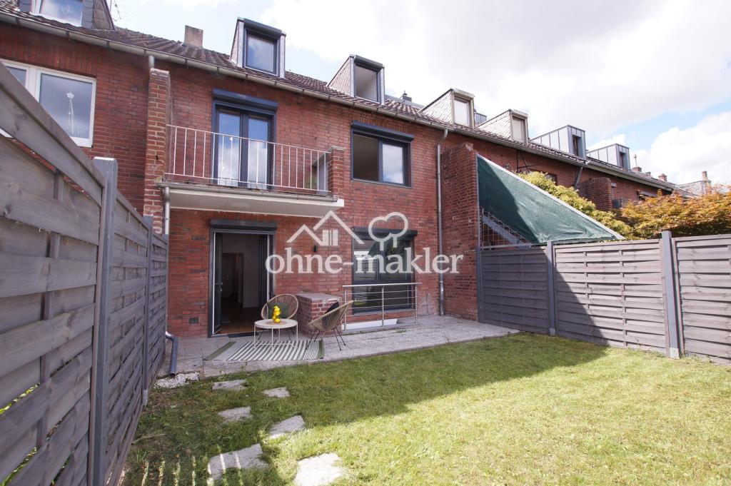 Rückseite mit Garten