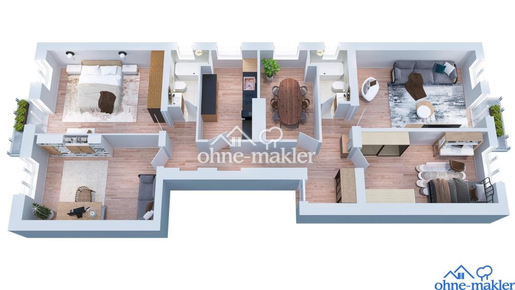 Grundriss 3D + Visualisierung