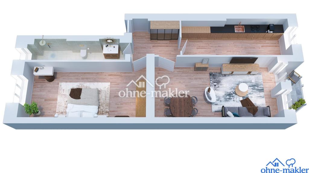 Grundriss 3D + Visualisierung
